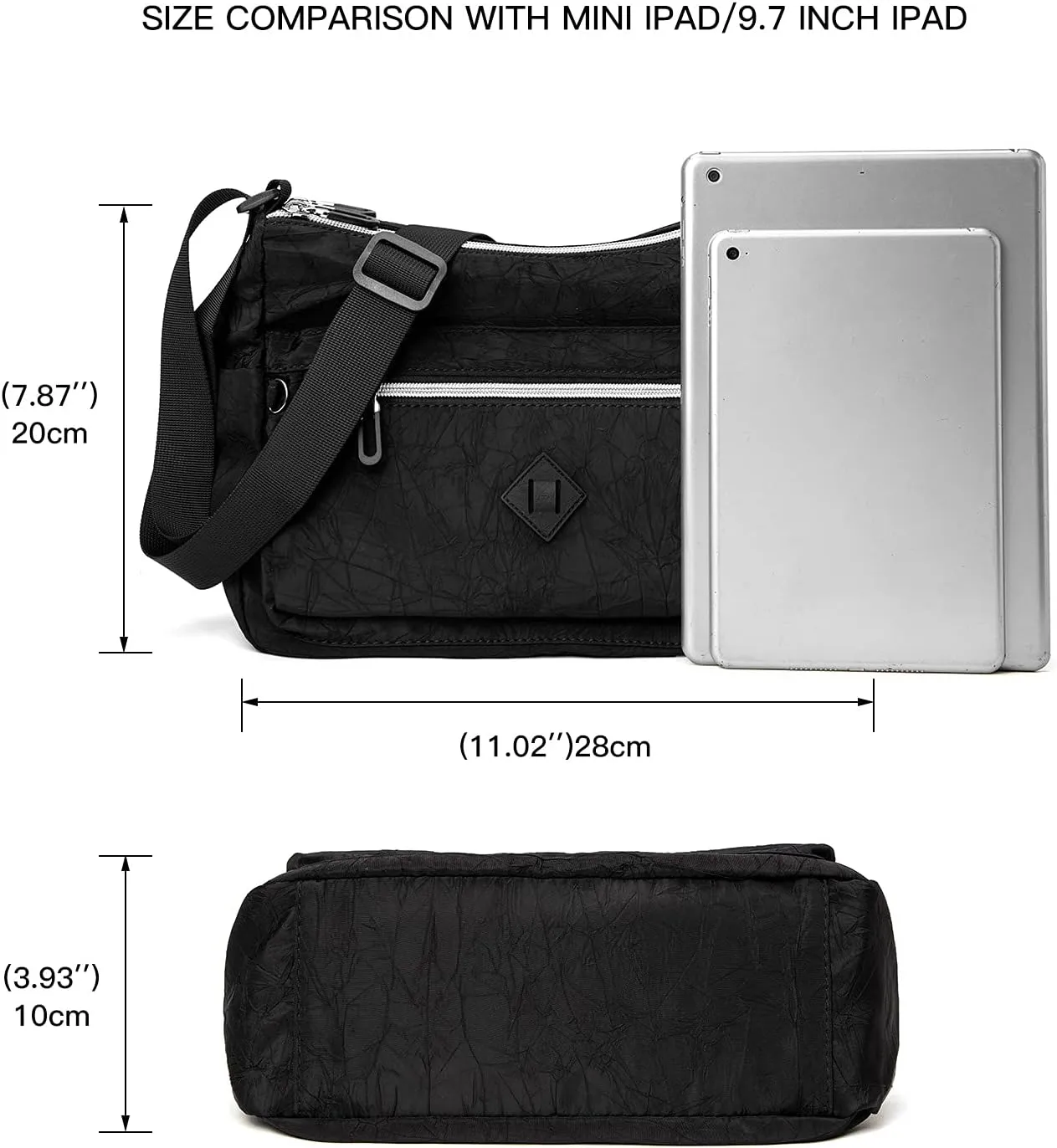 ETidy Crossbody Bag For Women Waterproof Lightweight Casual Shoulder Handbag Purse