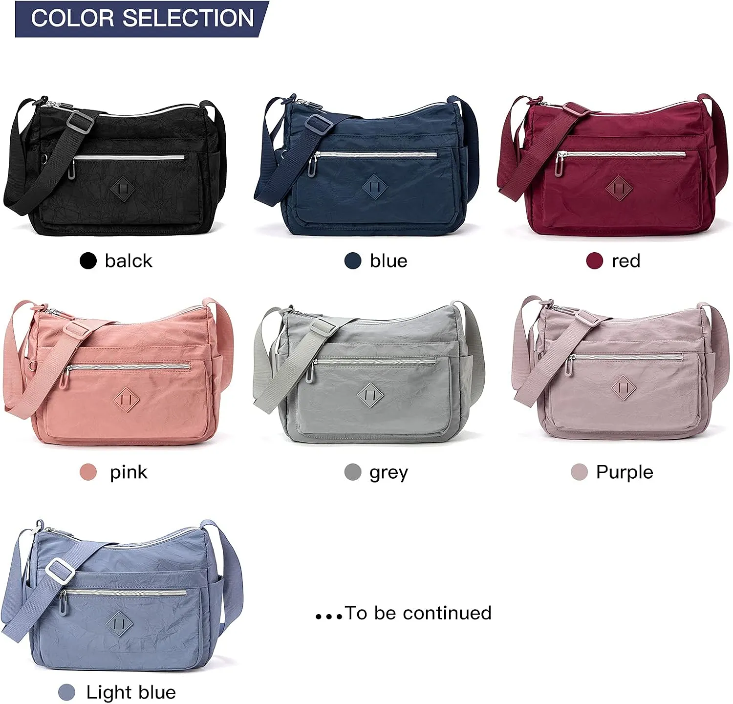 ETidy Crossbody Bag For Women Waterproof Lightweight Casual Shoulder Handbag Purse