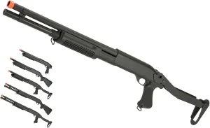 Evike Airsoft - CYMA Standard M8.70 3-Round Bu.RST Multi-S.hot Sh.ell Loading Airsoft Sh.otgu.n (Model: Folding St.ock) - (PID: 63538)
