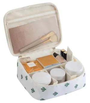 Fabric Multifunction Cosmetic Bag Portable Makeup Pouches Waterproof Travel Toiletry Pouch #4