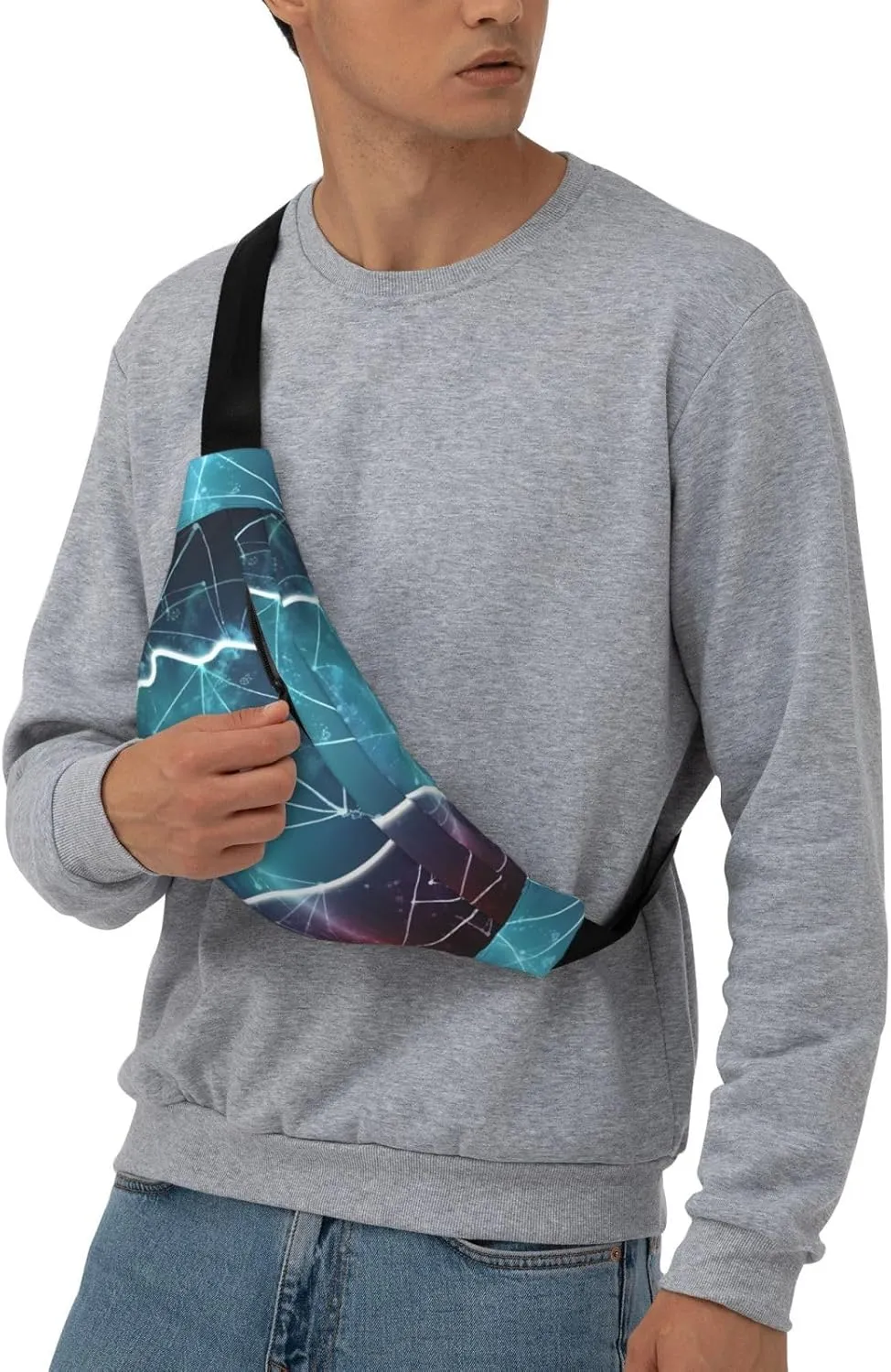 Fanny Pack for Men Women Waist Bag Adjustable Waist Pack Crossbody Belt Bag Formulas Shapes Theory Math Lesson Bum Bag