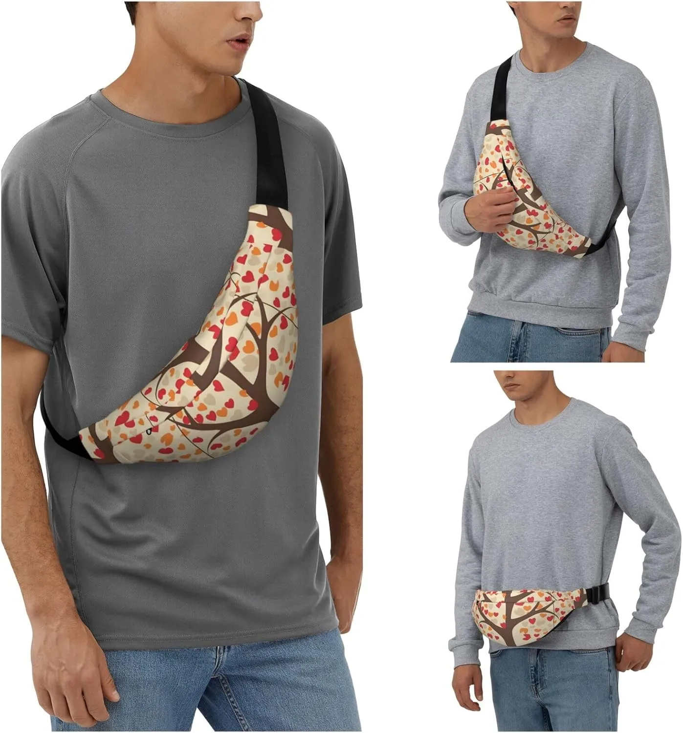Fanny Packs For Women Men Waist Bag Waterproof Sport Belt Bag Tree With Birds On Swing Fashion Waist Pack Adjustable Crossbody Bags Zipper Bum Bag For Running Hiking Travel