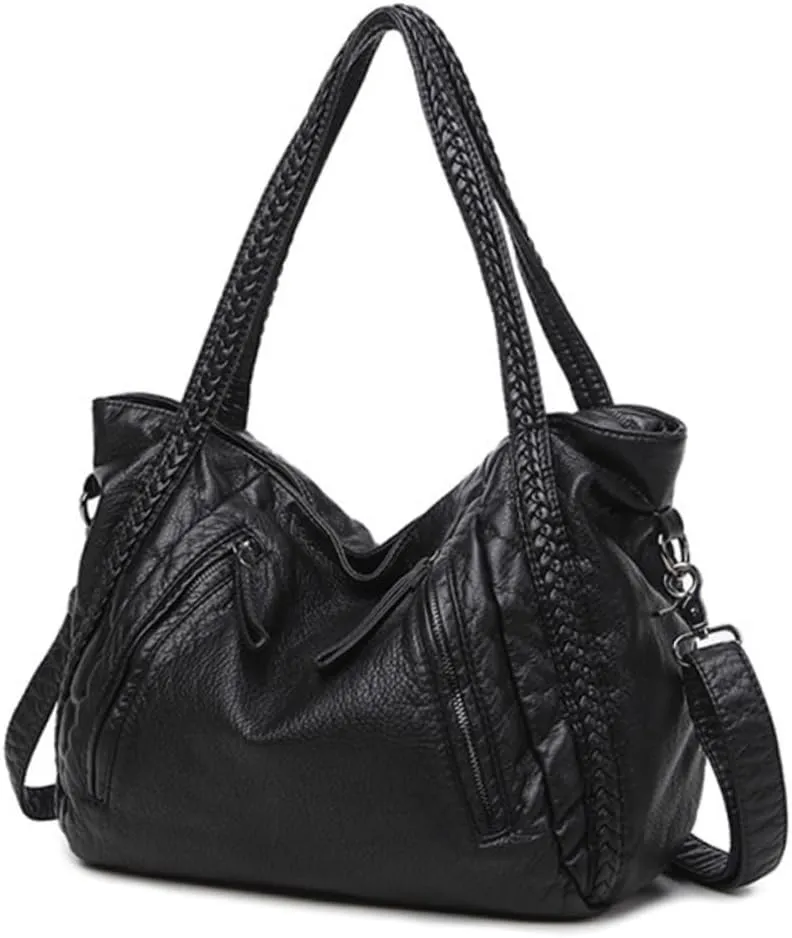 Fashion Handbag Women Crossbody Bag Black Large Size Stylish Handbag for Girls