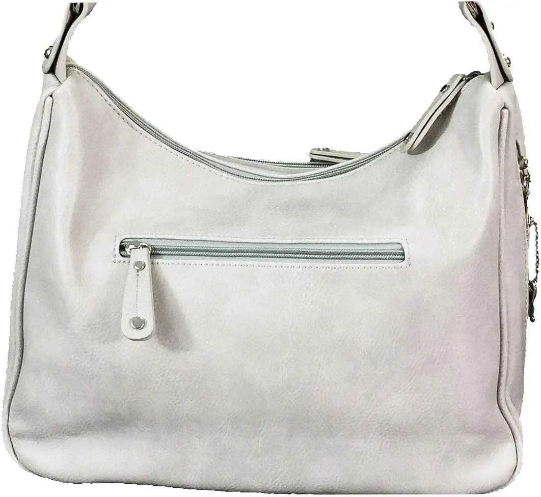 Fashion Locking Concealed Carry Big Hobo Bag CCW Cross Body Bag with Credit Card Slots