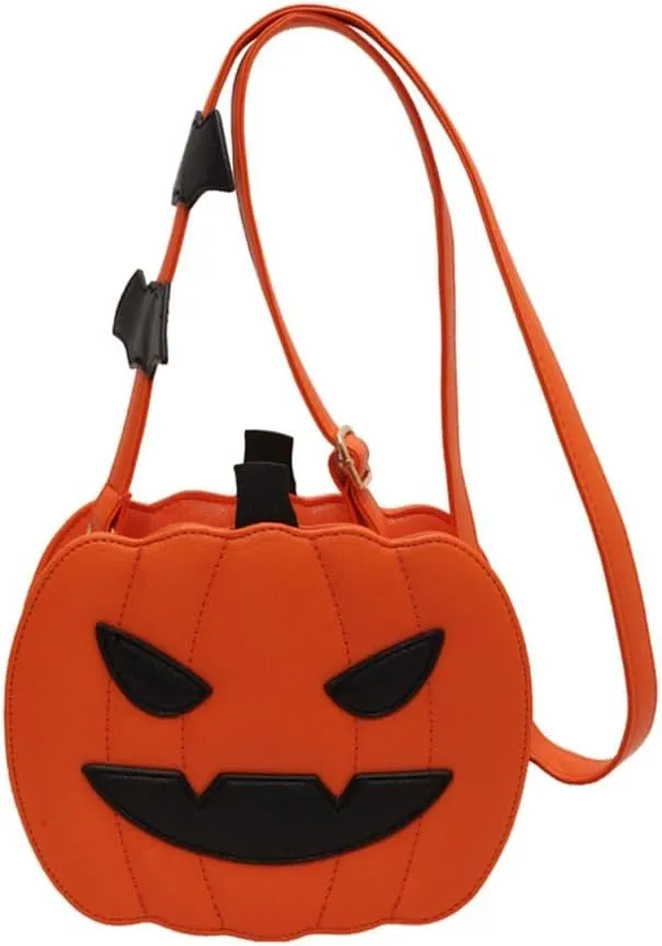 Fashion Pumpkin Shoulder Bag Casual Satchel Crossbody Bag For Halloween Parties And Themed Event