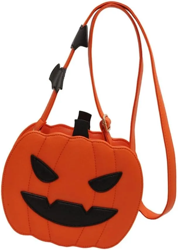 Fashion Pumpkin Shoulder Bag Casual Satchel Crossbody Bag For Halloween Parties And Themed Event