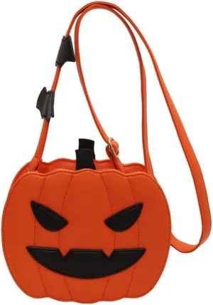 Fashion Pumpkin Shoulder Bag Casual Satchel Crossbody Bag For Halloween Parties And Themed Event