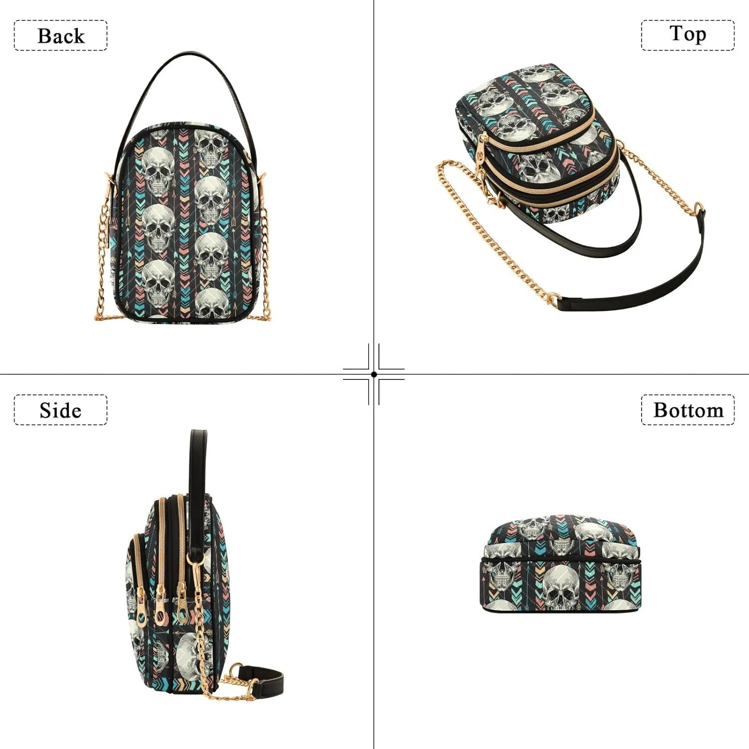 Festive Cell Phone Purse Crossbody Handbag Durable Shoulder Bag