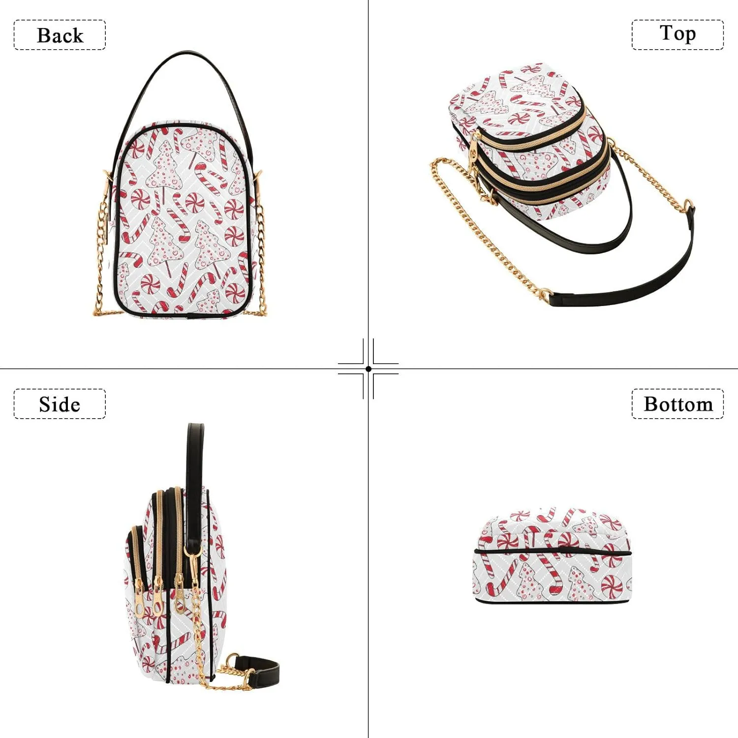 Festive Cell Phone Purse Crossbody Handbag Durable Shoulder Bag