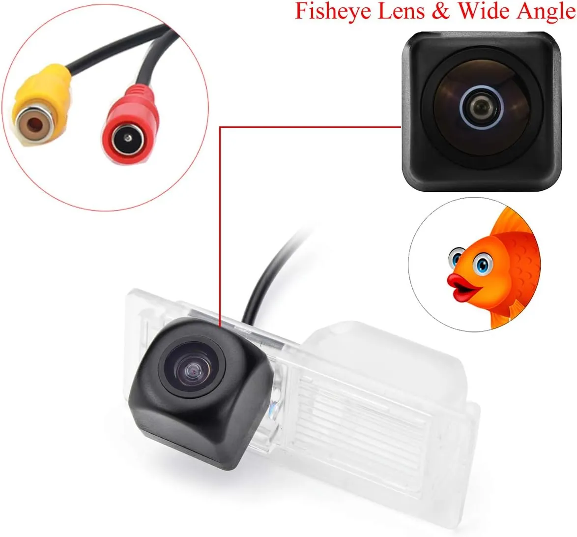 Fisheye Lens Car Rear View Camera for Buick Excelle GT/Buick Lacrosse/Allure/Buick Encore/Opel Mokka/Buick Envision & Waterproof and Shockproof Reversing Backup Camera (Fisheye Lens)