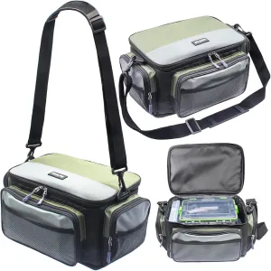 Fishing Bag Fishing Tackle Storage Backpack with Removable Adjustable Belt Waterproof Fishing Gear Tackle Sling Bag for Men and Women