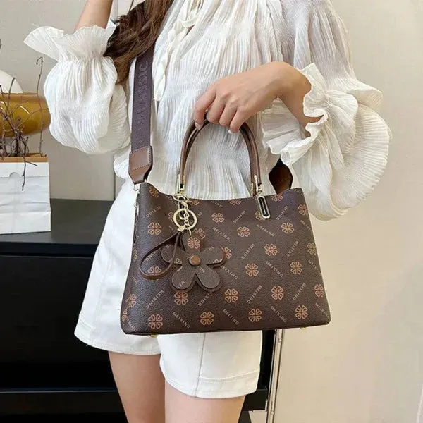 Floral Printed Tote Fashionable Shoulder Crossbody Bag for Every Occasion
