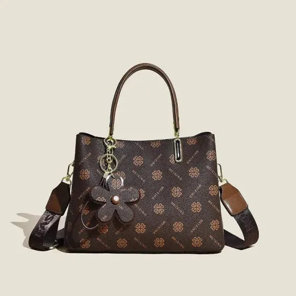 Floral Printed Tote Fashionable Shoulder Crossbody Bag for Every Occasion
