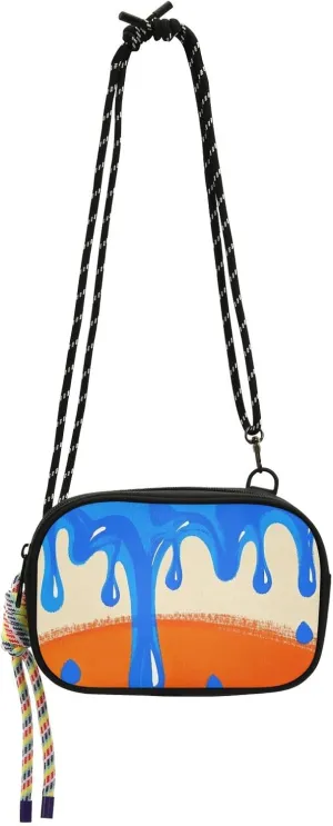 Flowing Pigment Blue Orange Sling Purse Crossbody for Men Comfort with Adjustable Strap Casual Phone Chest Bag Walk dog bolso manos libres para mujer