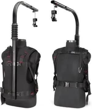FLYCAM Flowline 500N Professional Ergonomic Camera Support Vest for Gimbals. Payload up to 10-12Kg/22-26.4lb. 20.5" Top Bar with 7" Arm Extension. Vest Fits Variety of Body Sizes