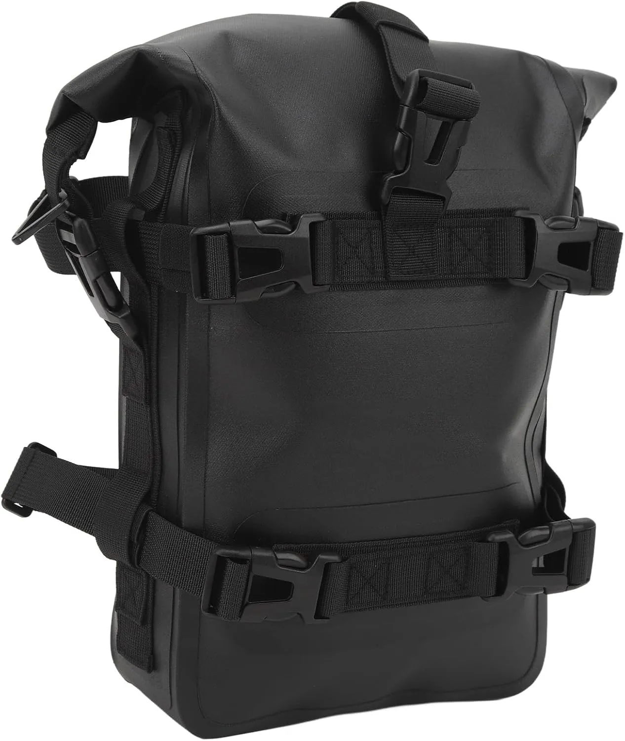Fockety Waterproof Motorcycle Tail Bag, 4L Motorcycle Bumpers Bag, Motorcycle Frame Crash Bar Bag, Universal Motorcycle Riding Tool Storage Bag Motorcycle Accessories for Moto ATV (Black)