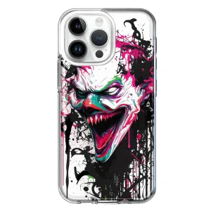 For Apple iPhone 14 Pro Max Evil Joker Face Painting Graffiti Design Hybrid Protective Phone Case Cover
