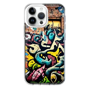 For Apple iPhone 15 Pro Max Urban Graffiti Wall Art Painting Design Hybrid Protective Phone Case Cover