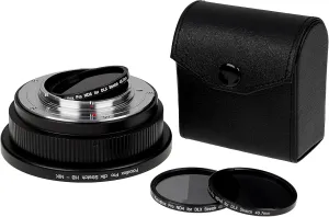 Fotodiox DLX Stretch Adapter Compatible with Hasselblad V-Mount Lens for Nikon F-Mount D/SLR Cameras, Featuring Macro and ND Filter Capabilities