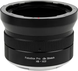 Fotodiox DLX Stretch Lens Adapter - Compatible with Hasselblad V-Mount SLR Lenses to Hasselblad X-System (XCD) Mirrorless Camera Bodies with Macro Focusing Helicoid and 49mm Filter Threads