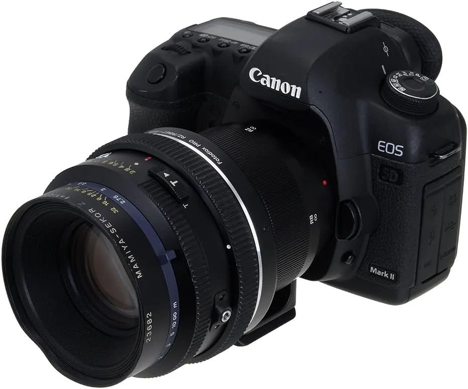 Fotodiox Pro Lens Mount Adapter with Focusing Barrel, for Mamiya RB67 & RZ67 Lenses to Canon EOS (EF, EF-S) Camera System (Such as 7D, 60D, 5D Mark III and More)