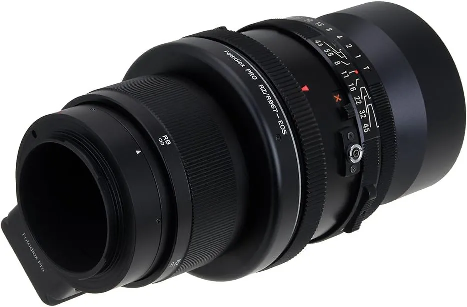 Fotodiox Pro Lens Mount Adapter with Focusing Barrel, for Mamiya RB67 & RZ67 Lenses to Canon EOS (EF, EF-S) Camera System (Such as 7D, 60D, 5D Mark III and More)