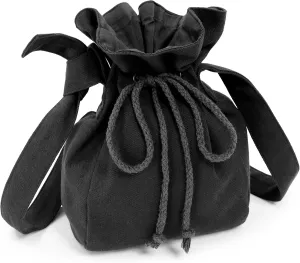 FURPHI Medieval Drawstring Shoulder Bag Renaissance Canvas Dice Bag Coin Purse Ren Faire Costume Accessories