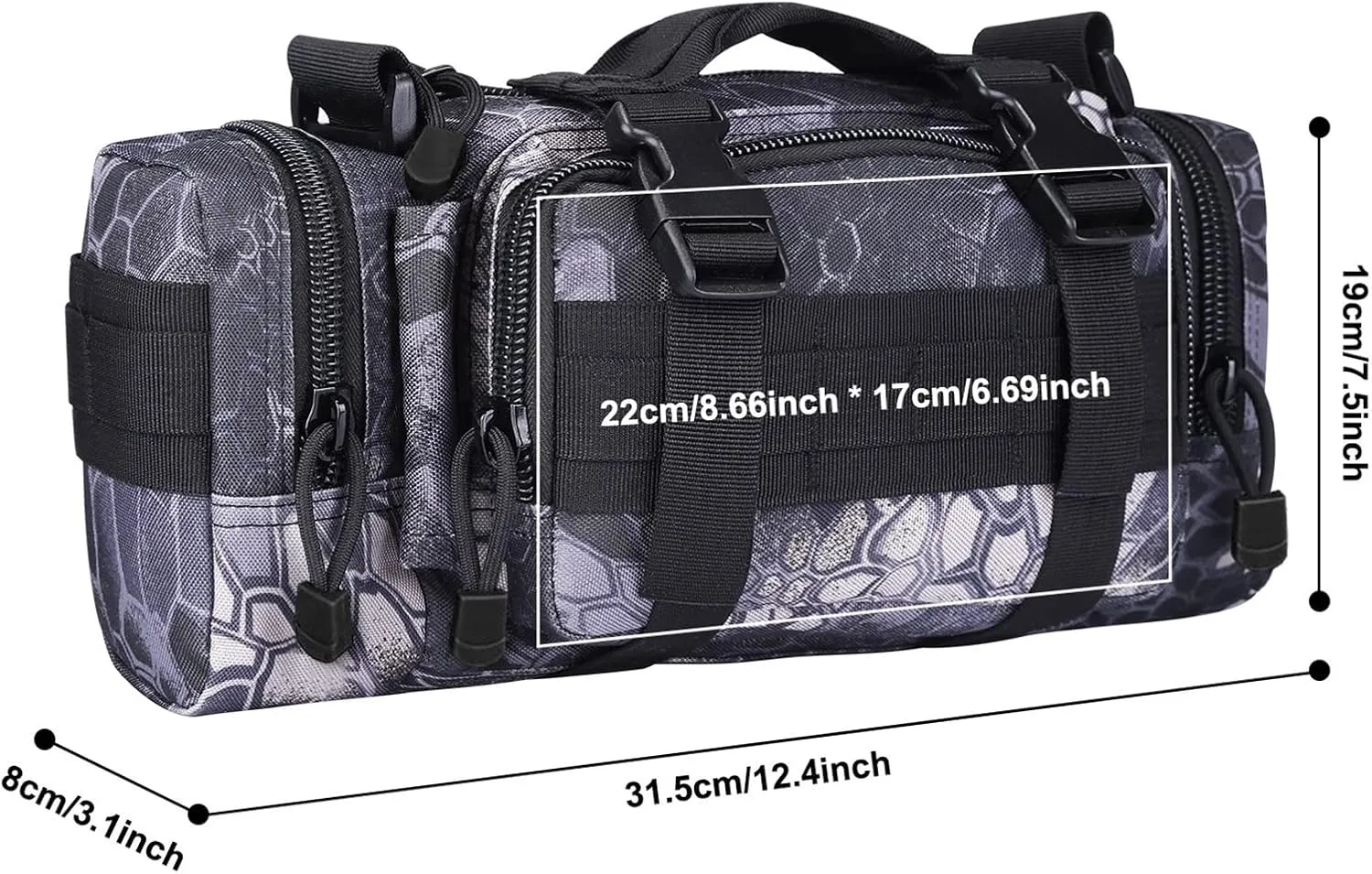 G4Free Fanny Deployment Tactical Waist Pack - Small Sling Pack Hand Carry Handlebar Bag