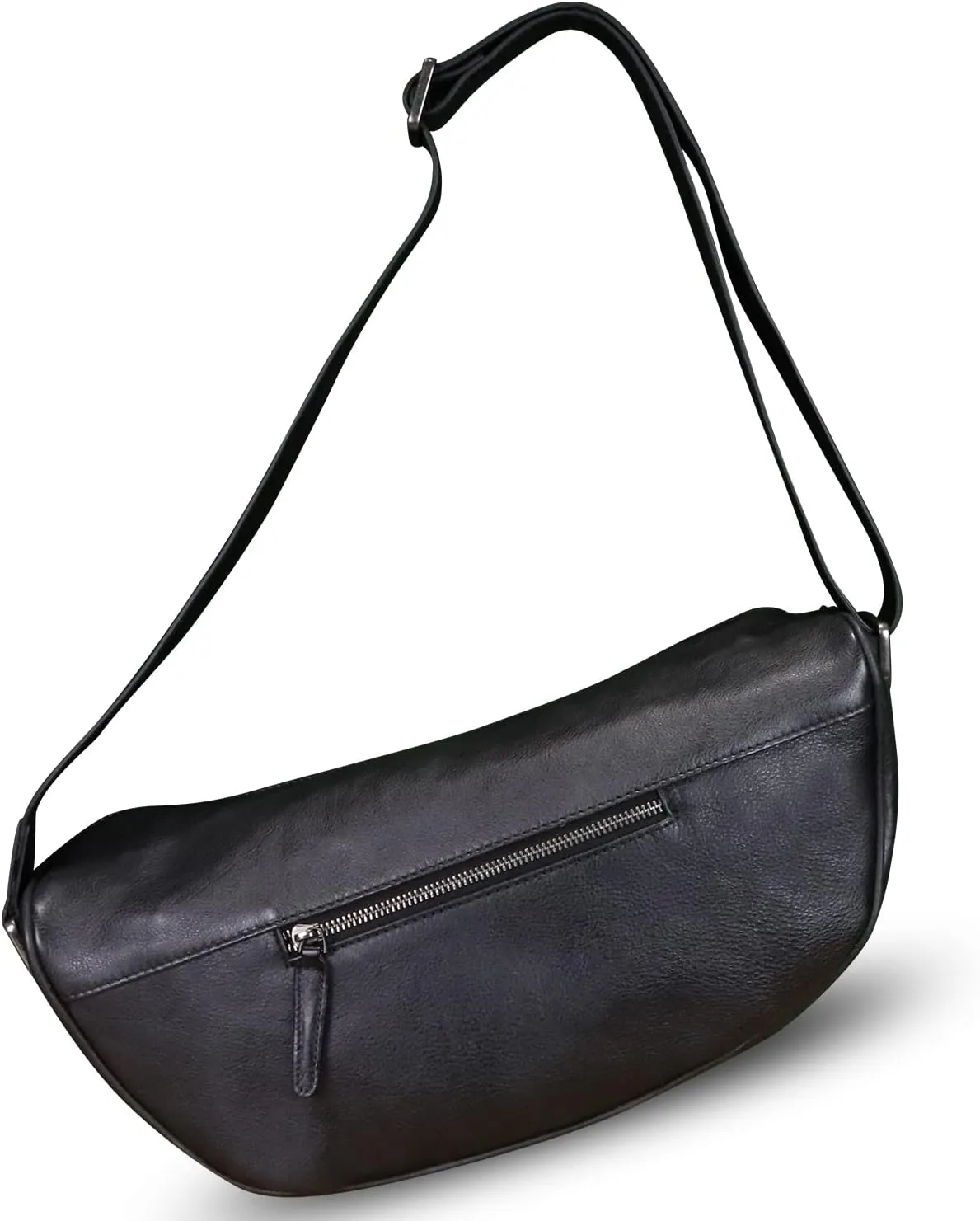 Genuine Leather Sling Bag Crossbody Casual Daypack Vintage Handmade Hiking Chest Shoulder Backpack Motorcycle Bag