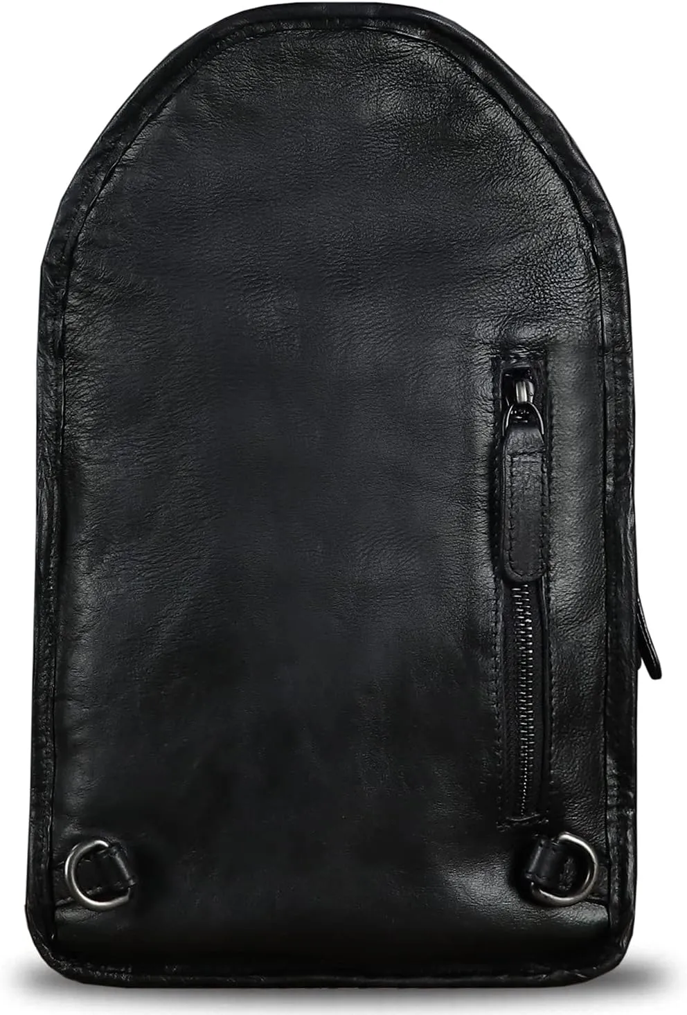Genuine Leather Sling Bag for Men and Women Vintage Real Leather Fashion Sling Backpack Shoulder Crossbody Chest Purse