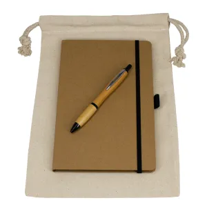 Gift Set - Drawstring Bag   JournalBook   Pen