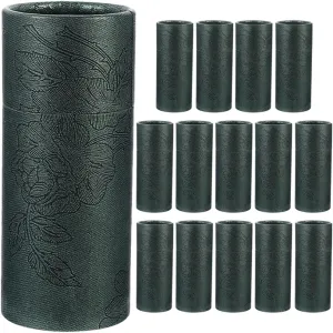 GLEAVI Empty Kraft Paper Jar Tube 15Pcs Round Paperboard 20ML Essential Oil Bottle Packaging Box Cardboard Containers Green Lipstick Boxes