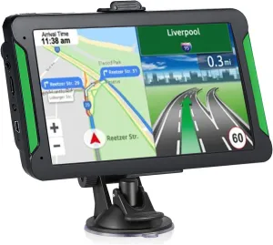 GPS Navigation for Car, Truck, RV With 7 Inch Display - 2025 Maps (Free Lifetime Updates), Commercial Drivers GPS Navigator, Semi Trucker Navigation System, Custom Routing