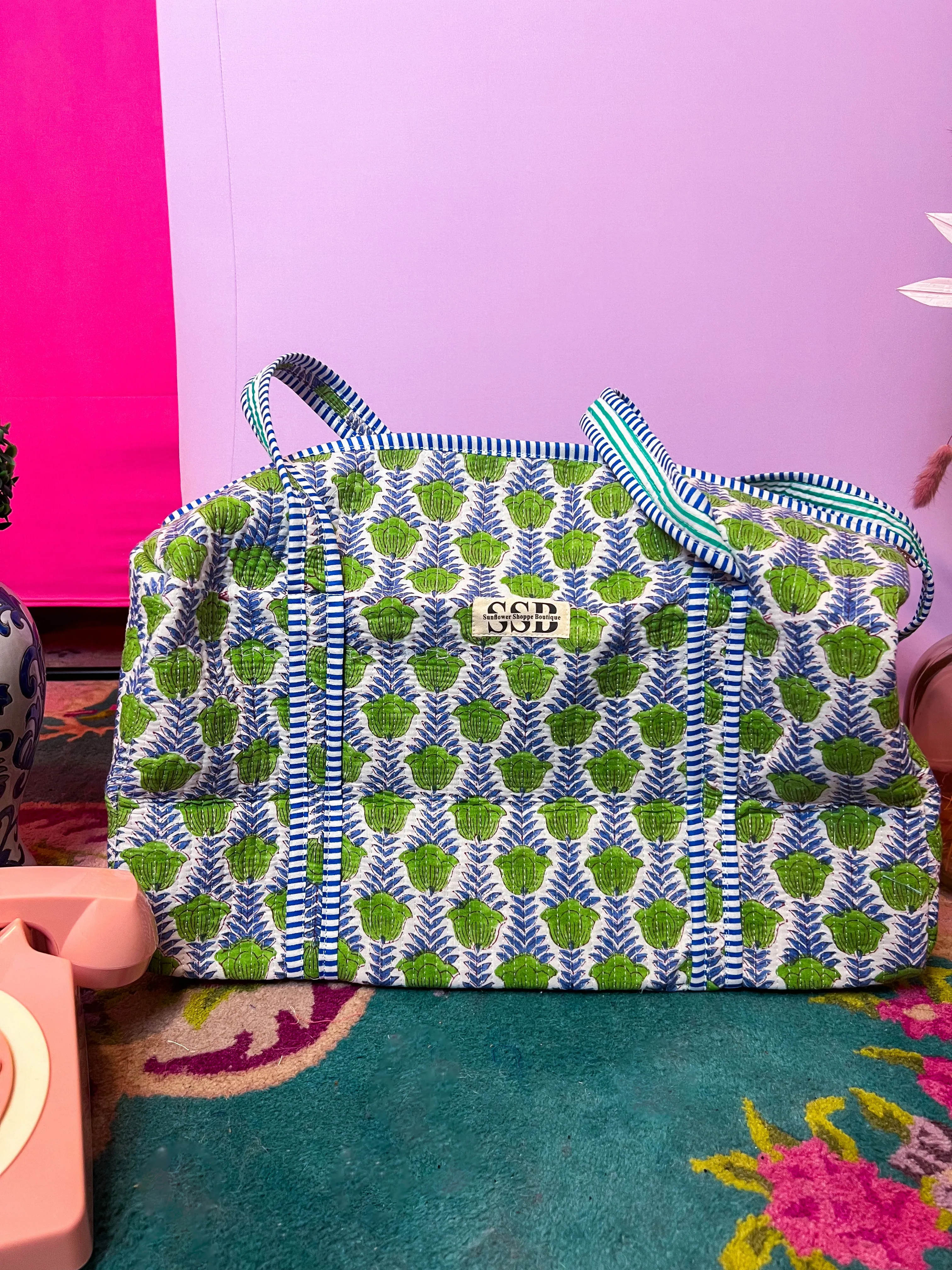 Gretchen Green  SSB Quilted Duffle Bag