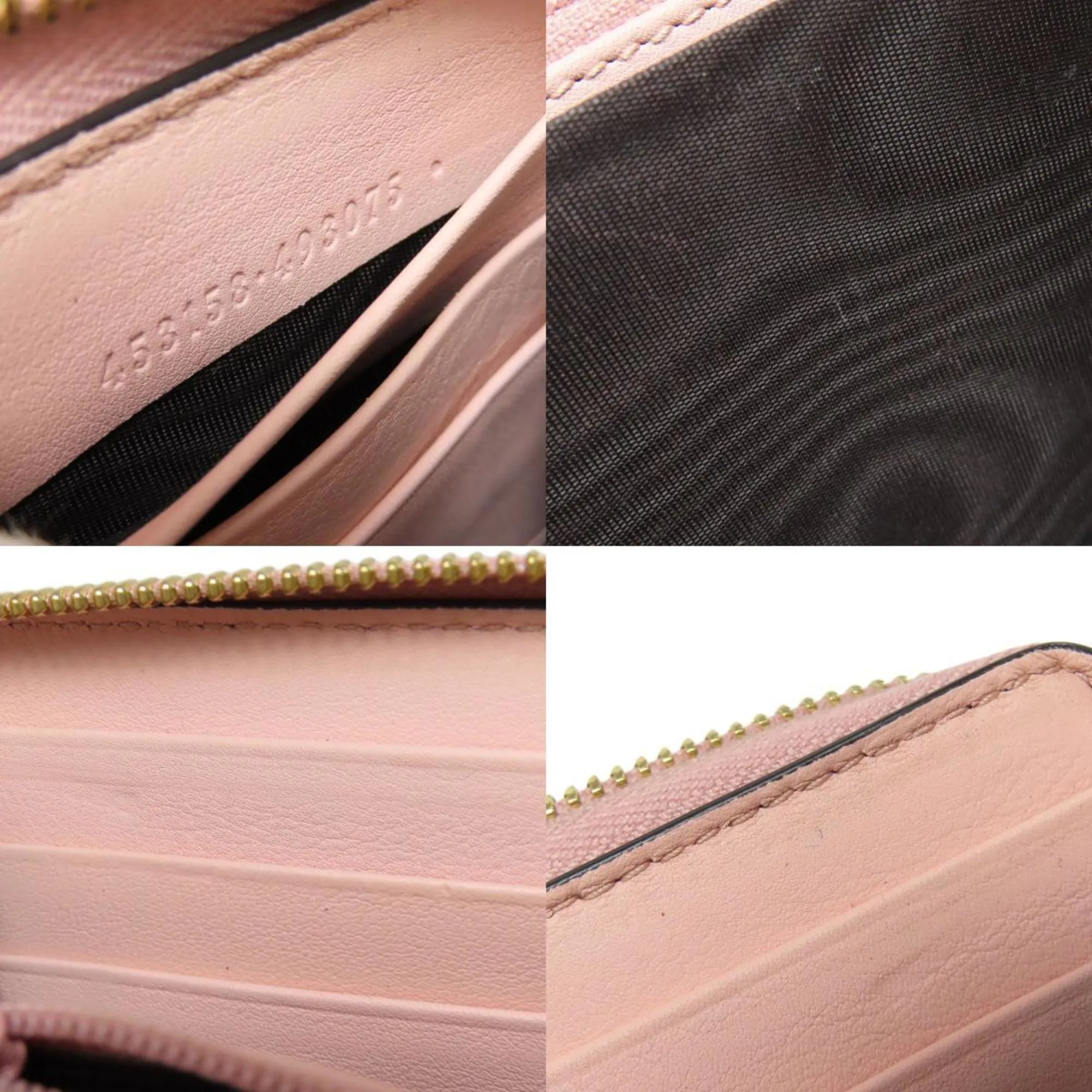 Gucci Zip Wallet Bamboo Detail