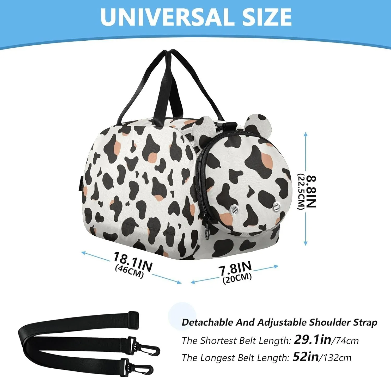 GuoChe Small Crossbody Purse with Shoes Compartment Fashion Purses for Go shopping