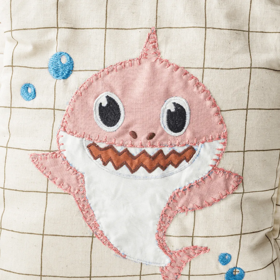 Handcrafted Pink Shark do do School Bag (Personalise)