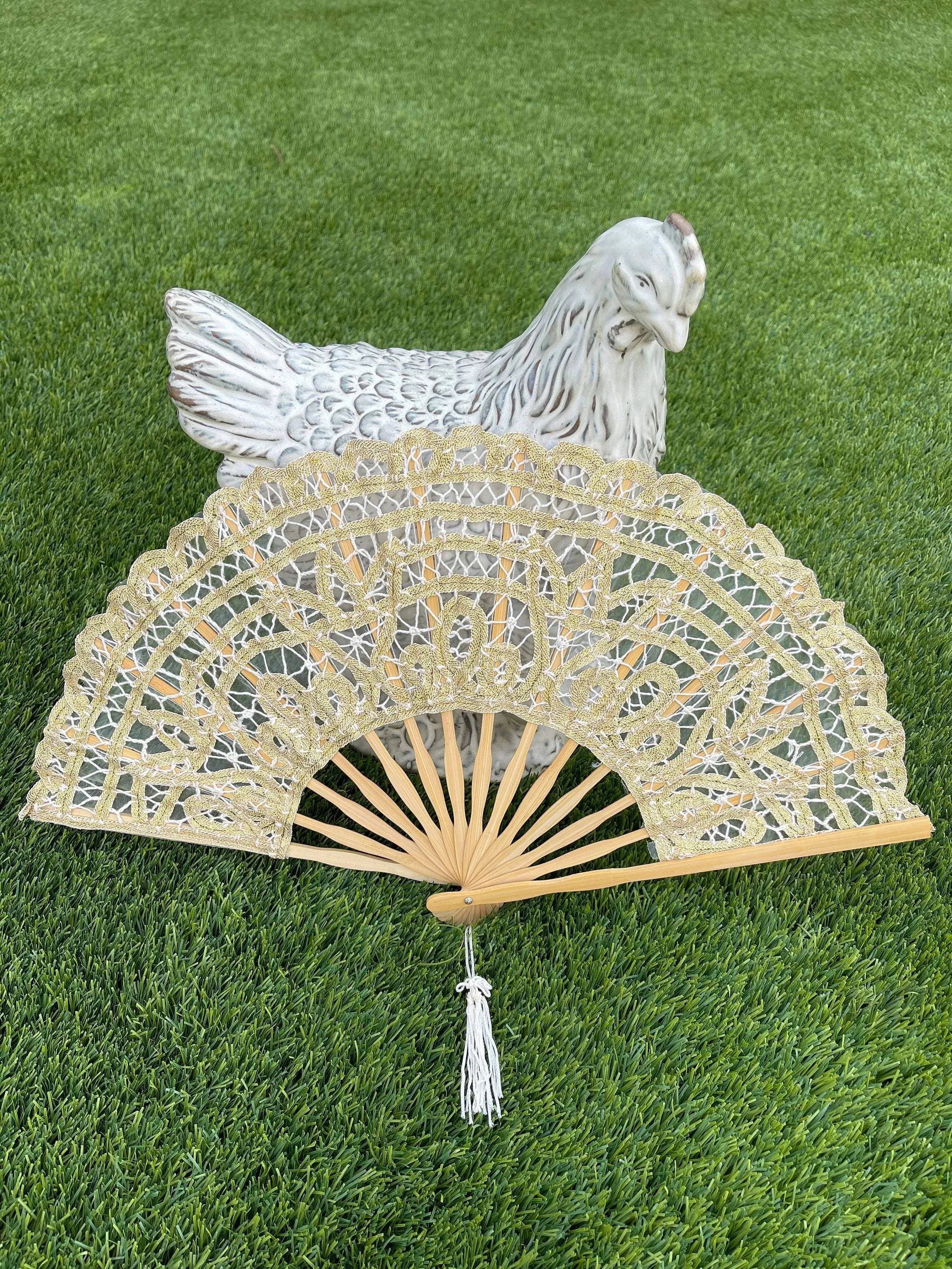 Handheld Lace Festival Fan
