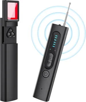 Hidden Camera Detector for Travel, 2024 Upgraded Spy Camera Detector, Hidden Device Finder, Wireless Signal Scanner for Office, 5 Levels Sensitivity 4 Modes, 25H Working Time