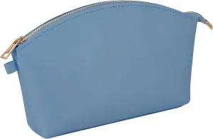 HIFA Leather Makeup Bag, Travel Makeup Bag -Perfect Size, Top Zipper Closure, Lined Inside- Makeup Case, Makeup Organizer Bag