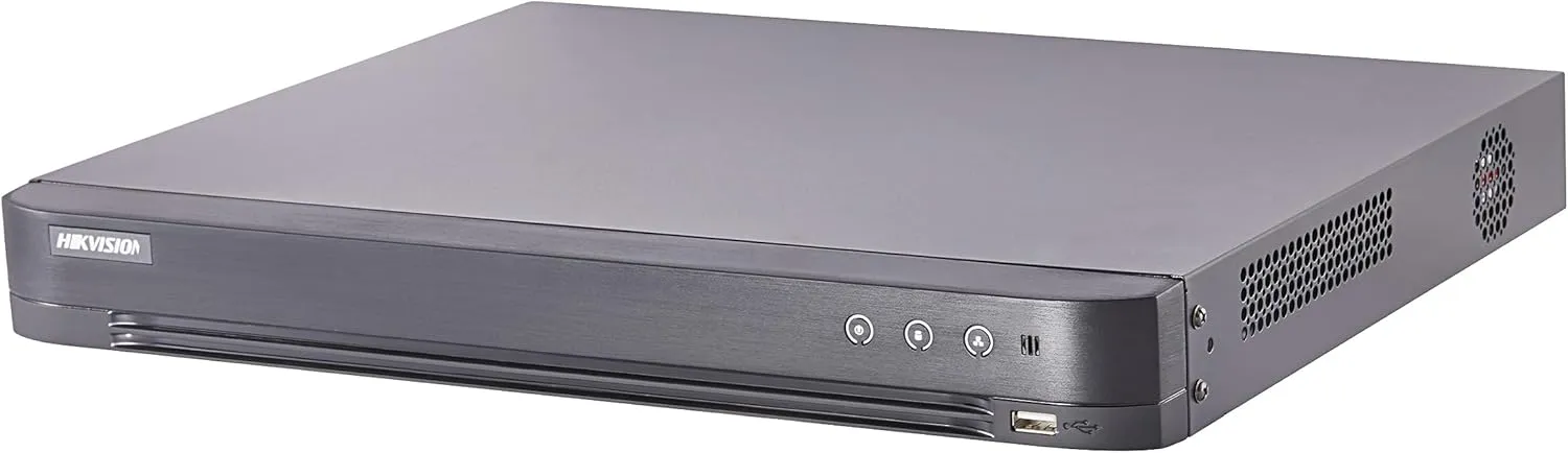 HIK 16CH 5MP DVR iDS-7216HQHI-M2/S AcuSense Series-16 Channel Supports 5MP HD-TVI & CVI/5MP AHD HD Analog Coax   up to 8 IP Channels H.265  Compatible with Hikvision Hik-Connect APP (No HDD Included)