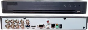 HIK 8CH 5MP DVR iDS-7208HQHI-M1/S AcuSense Series-8 Channel DVR Supports 5MP HD-TVI CVI AHD HD Analog Coax   up to 4 IP Channels H.265  Compatible with Hikvision Hik-Connect APP (No HDD Included)