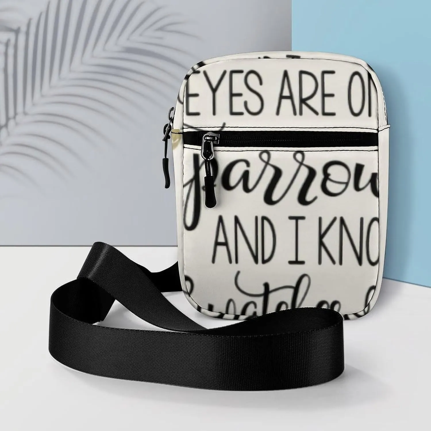 'His Eyes Are on The Sparrow Crossbody Bag Small Shoulder Bag Waterproof, Lightweight And Convenient