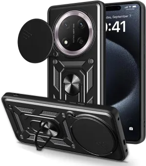 Honor Magic 7 Lite Case Shockproof Ring Stand Phone Camera Lens Cover
