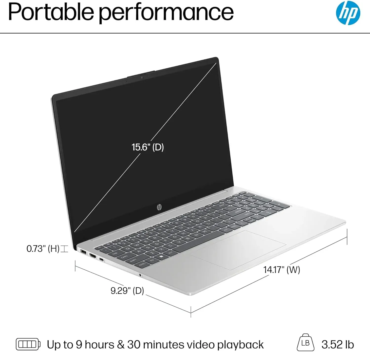 HP 15.6" FHD Touchscreen Business Laptop, with Office 2024 Lifetime License, 16 GB RAM, 512 GB SSD, Intel 10-Core i7-1255U, Intel Iris Xe GPU, Wi-Fi 6E, HD Camera, HDMI, Windows 11 Pro, w/Accessories