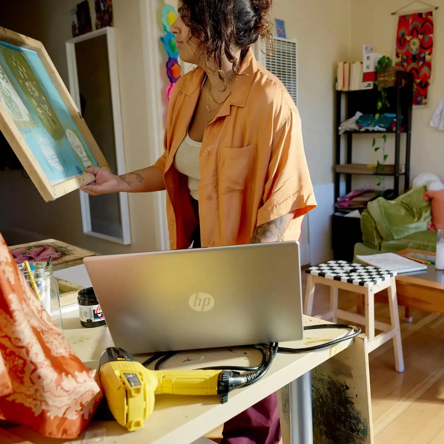 HP 15.6" FHD Touchscreen Business Laptop, with Office 2024 Lifetime License, 16 GB RAM, 512 GB SSD, Intel 10-Core i7-1255U, Intel Iris Xe GPU, Wi-Fi 6E, HD Camera, HDMI, Windows 11 Pro, w/Accessories