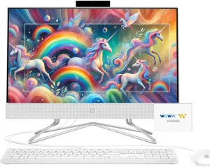 HP 22 inch All-in-One Desktop PC • 2024 Latest Model • Microsoft Office Trial • FHD Display • 8GB RAM • 1TB Storage (512GB SSD   512GB External HD) • Intel Celeron CPU • w/WOWPC Bundle • Win 11 Pro