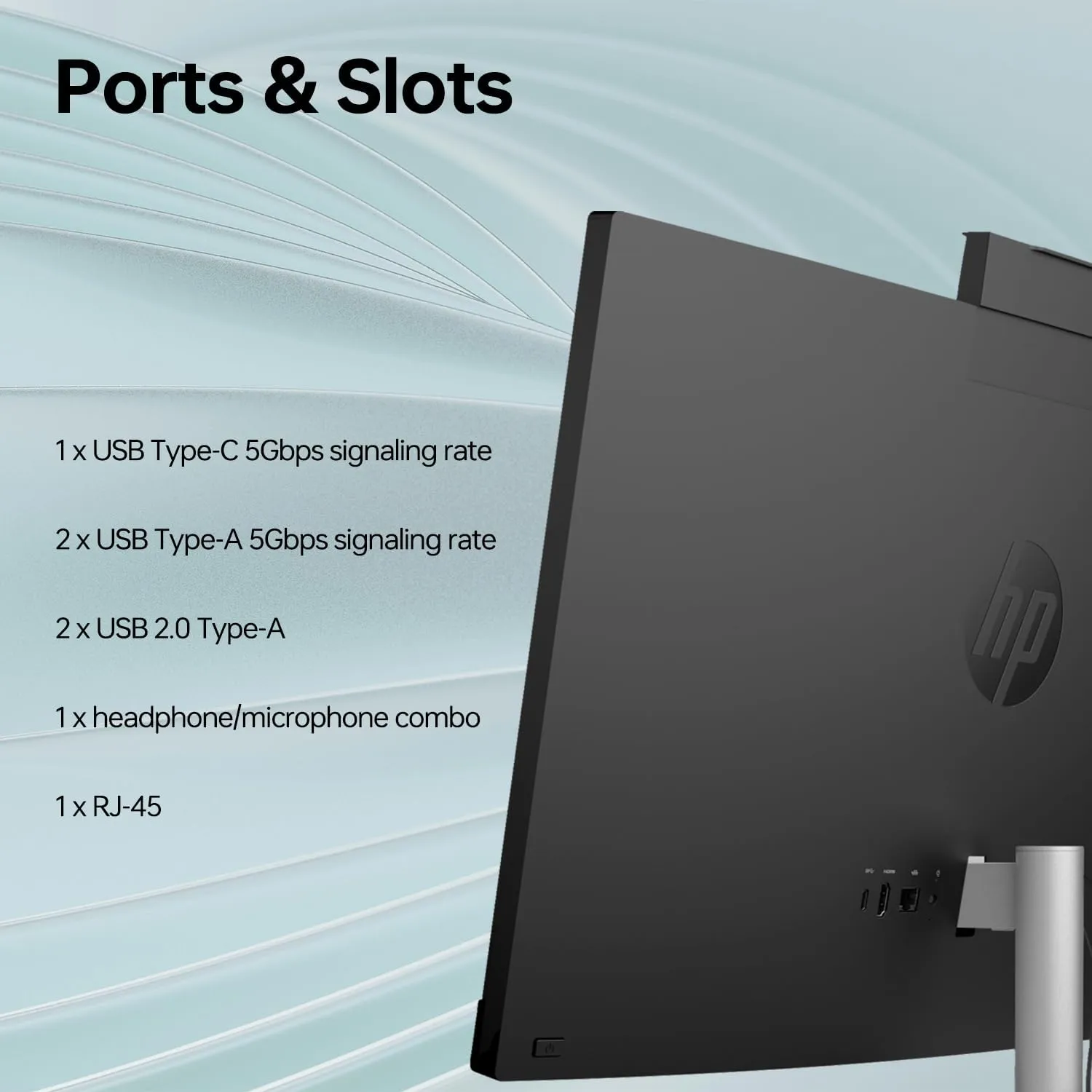 HP 24 i5 All-in-One Desktop, 23.8" FHD Touchscreen, 10-Core 13th i5 Processor, 64GB RAM, 2TB SSD, True Vision 1080p Webcam   Integrated Microphones, Wired KB & M, Bundle with Adata 512GB Mobile SSD