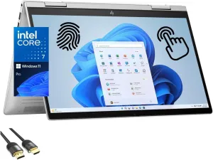 HP Envy 2-in-1 Laptop, 14" FHD Touchscreen Display, Intel Core 7-150U (10-Cores Beats i7-1355U), 16GB RAM, 512GB PCIe SSD, WiFi 6E, Backlit KB, FP Reader, Webcam, USB-C, HDMI, PDG HDMI, Win 11 Pro