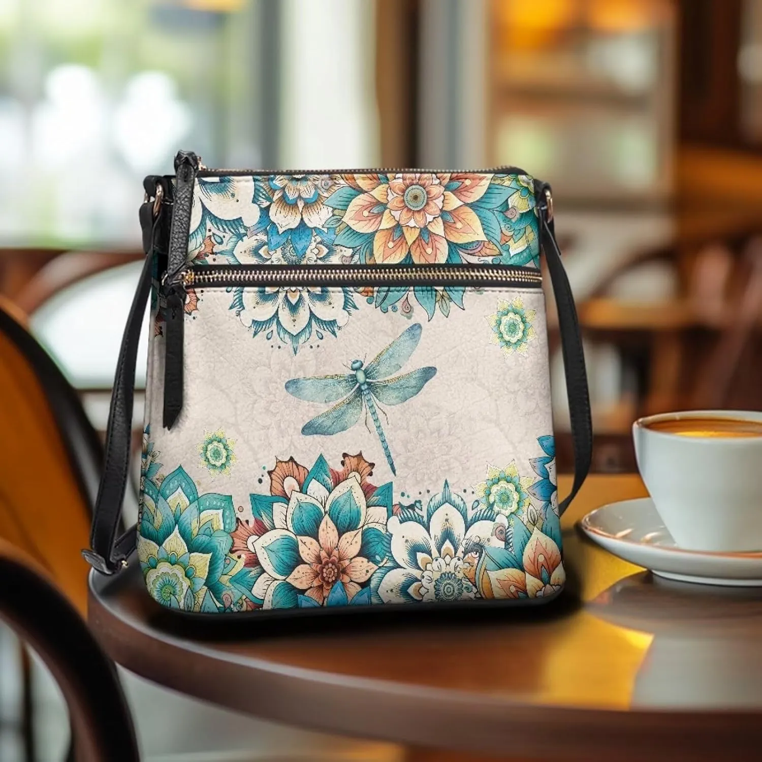 HUGS IDEA Crossbody Bag for Women Leather Handbag Sling Bag Large Hobo Bag Cell Phone Bag